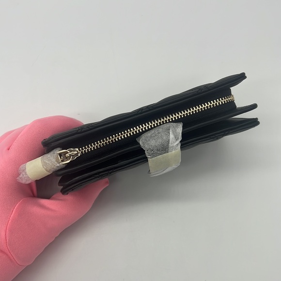 Kate Spade Natalia Medium Compact Bifold Wallet Black - Picture 6 of 13